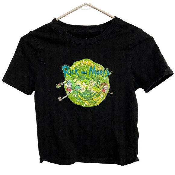 Rick And Morty Adult Swim T-Shirt Boys Medium Short Sleeved Graphic - Picture 1 of 4